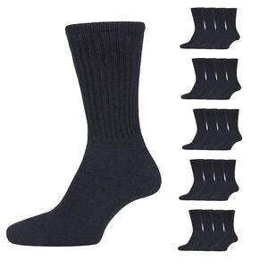 Soxy Mens Cotton Socks (Pack of 20) / Black
